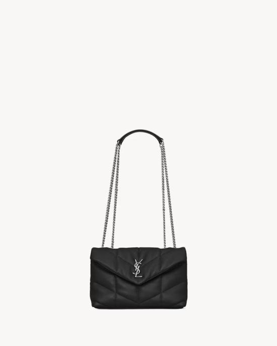  생로랑 숄더백 ULT 007819 NOIR ARGENT TU BLACK