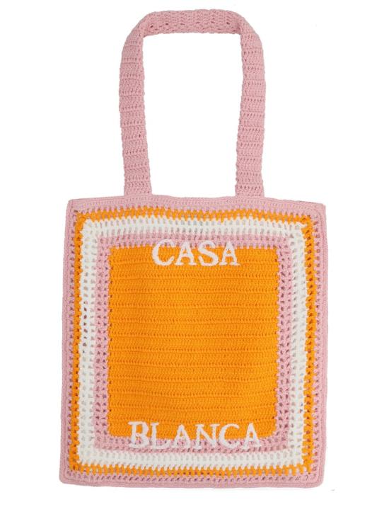 26SS 카사블랑카 토트백 A SP26 BAG 177 01ORANGE - CASABLANCA