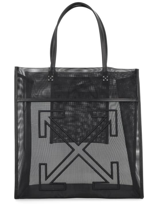 26SS 오프화이트 토트백 OWNA23F S26FAB0011010 BLACK - OFF WHITE