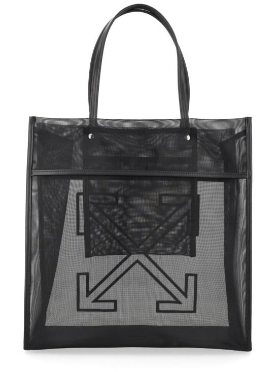 26SS 오프화이트 토트백 OWNA23F S26FAB0011010 BLACK - OFF WHITE