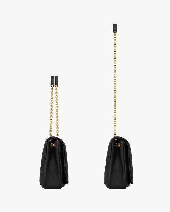  생로랑 루루 퀼팅 레더 벨트백 ULT 006246 NOIR TU BLACK - SAINT LAURENT