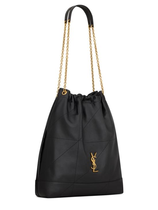25FW 생로랑 제이미 라지 포숑 램스킨 828350 AAB321000 BLACK - SAINT LAURENT