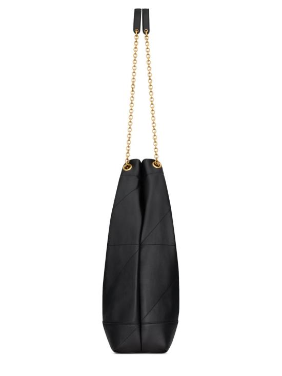 25FW 생로랑 제이미 라지 포숑 램스킨 828350 AAB321000 BLACK - SAINT LAURENT