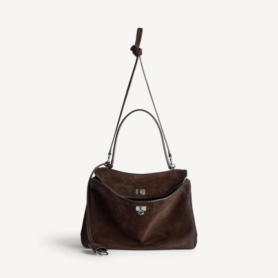 26FW 발렌시아가 숄더백 ULT 009670 MARRON TU BROWN - BALENCIAGA