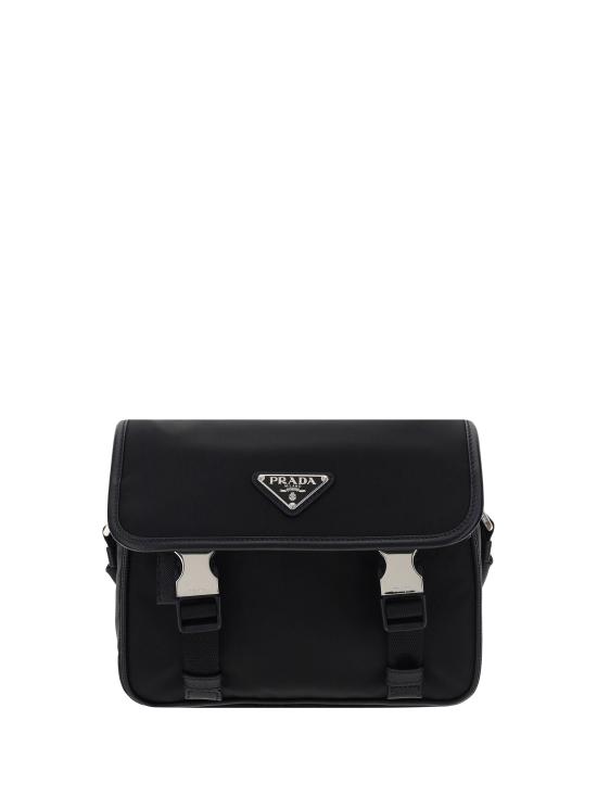 26FW 프라다 리나일론 앤 사피아노 레더 숄더백 2VD034VXOP2DMH BLACK - PRADA