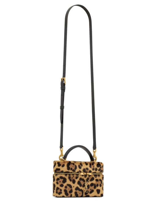 25FW 생로랑 가비 포니 헤어 레더 베니티 백 798098 AAE6T2490 BROWN - SAINT LAURENT