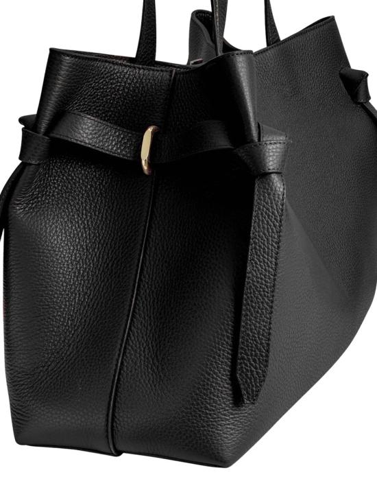 26FW 유제피 토트백 GYOZA TOTE PEBBLE GRAIN LEATHER BLACK - YUZEFI