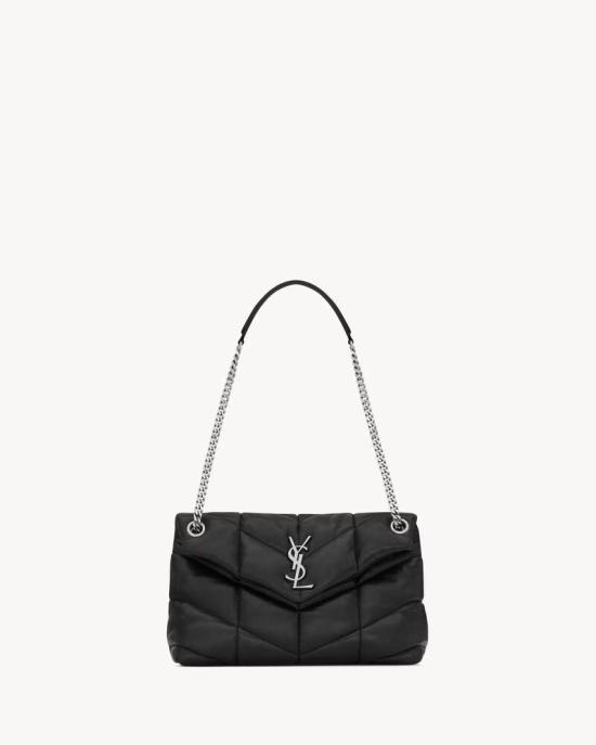 26FW 생로랑 숄더백 ULT 009710 NOIR ARGENT TU BLACK