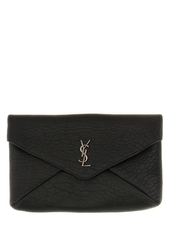 26SS 생로랑 카산드라 라지 엔벨로프 파우치 778181 AACIA1000 BLACK - SAINT LAURENT