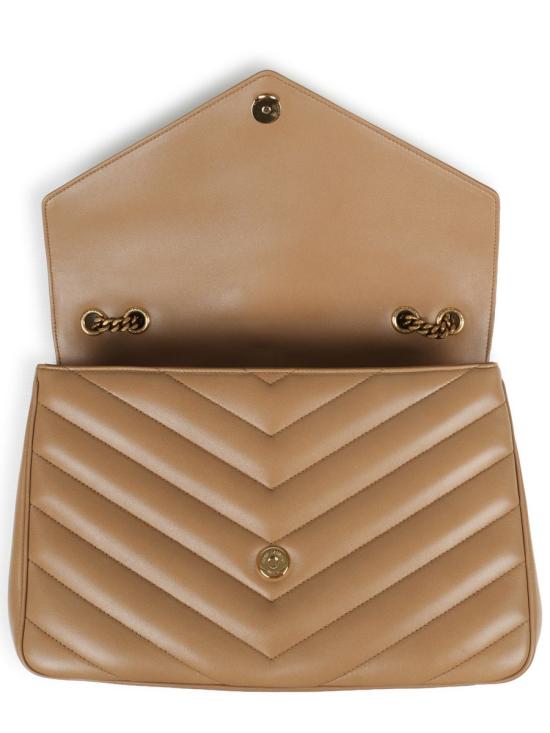 25FW 생로랑 루루 라지 마틀라세 램스킨 숄더백 803541 AAEAX2357 BEIGE - SAINT LAURENT