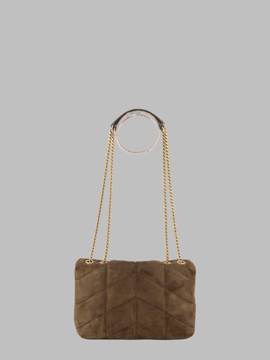 25FW 생로랑 토이 푸퍼 스웨이드 숄더백 759337 1U8073212 BROWN - SAINT LAURENT