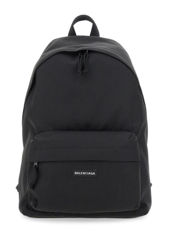 26SS 발렌시아가 로고 패치 익스플로러 백팩 503221 2VZ371000 BLACK