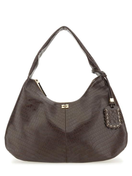 25FW 가니 부 크로코 백 A6801 890 BROWN - GANNI