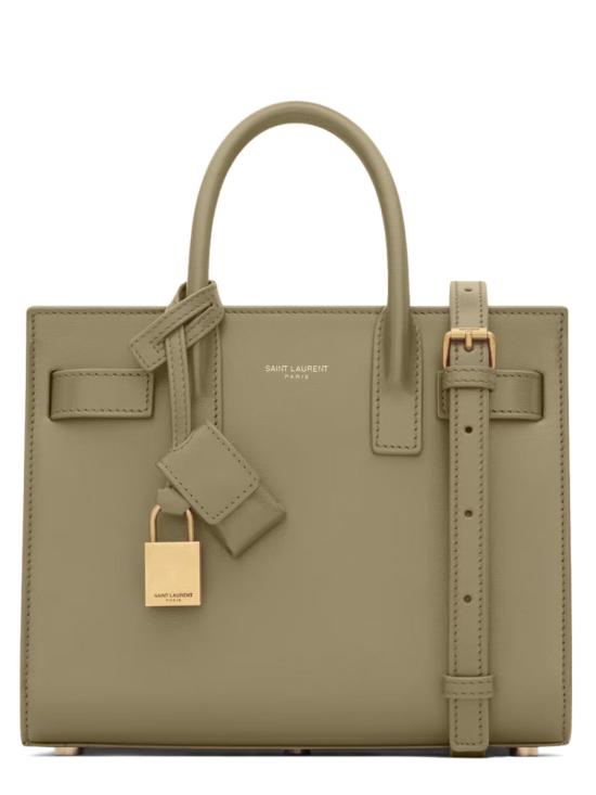 25FW 생로랑 스무스 레더 클래식 삭 드 주르 나노 392035 02G9W3798 GREEN