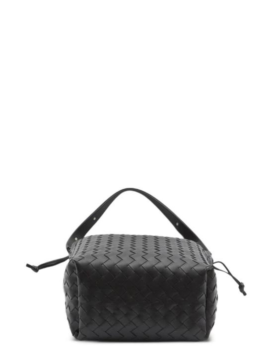 25FW 보테가베네타 인트레치아토 비블리오테카 버킷백 836020 V2HL18803 BLACK - BOTTEGA VENETA