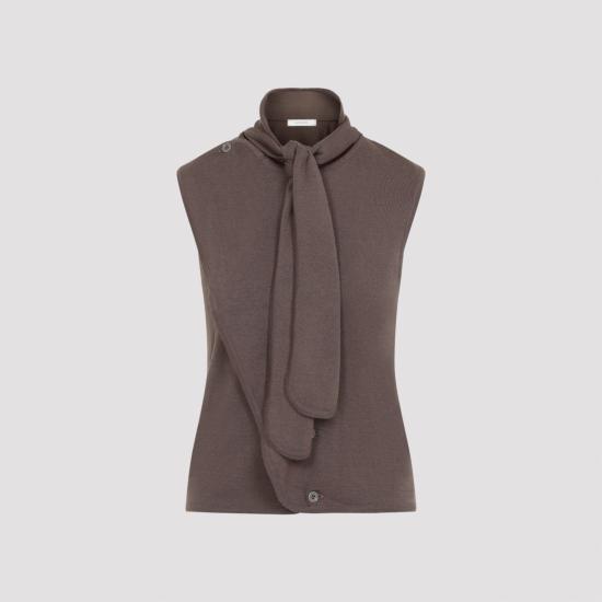 26FW 르메르 민소매 티셔츠 PO0053 LK1063 BR310 SHITAKE