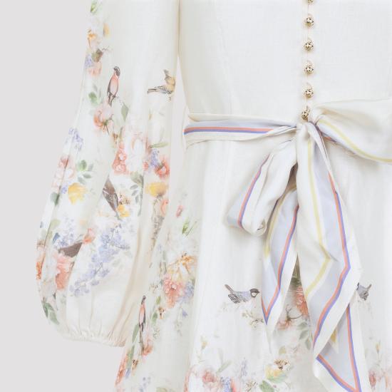 26FW 짐머만 숏 원피스 9142DF261 CRBQ CREAM BOUQUET - ZIMMERMANN
