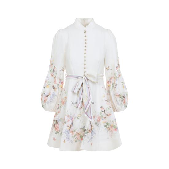 26FW 짐머만 숏 원피스 9142DF261 CRBQ CREAM BOUQUET - ZIMMERMANN