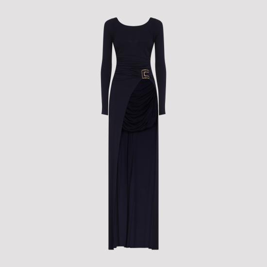 26FW 엘리자베타프랜치 롱 원피스 ABR3567E2 H88 BLU NOTTE - ELISABETTA FRANCHI