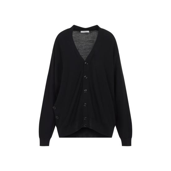 26FW 르메르 릴렉스 트위스트 가디건 PO0052 LK1063 BK999 BLACK - LEMAIRE
