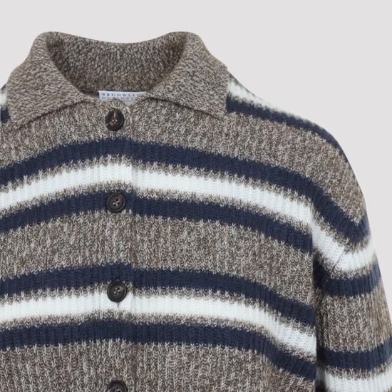 26FW 브루넬로 쿠치넬리 가디건 MTX767906 CDT03 MARRONE BLUE - BRUNELLO CUCINELLI