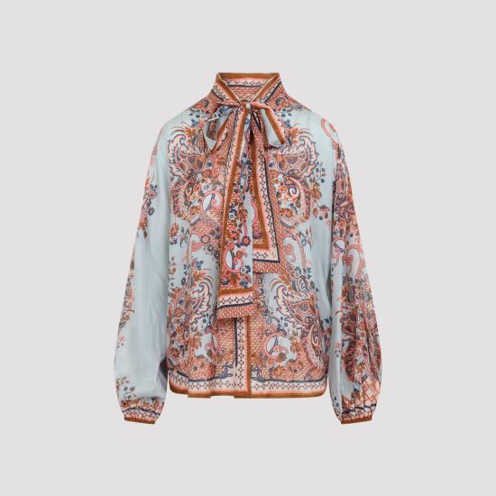 26FW 짐머만 블라우스 4461TSS261 BLUE PAISLEY FLORAL