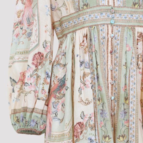 26FW 짐머만 숏 원피스 0932DSS264 SAGE TAPESTRY FLORAL - ZIMMERMANN