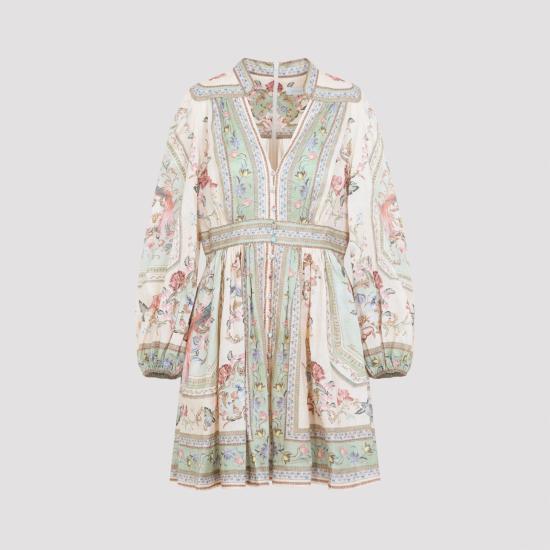 26FW 짐머만 숏 원피스 0932DSS264 SAGE TAPESTRY FLORAL