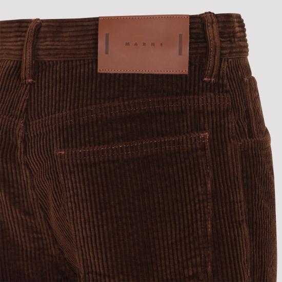 26FW 마르니 플레어 팬츠 PAMA0657G0 USCZ28 00M53 SADELLE BROWN - MARNI