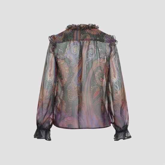 26FW 에트로 블라우스 WRIA0078 99SP12B X0893 GREEN - ETRO