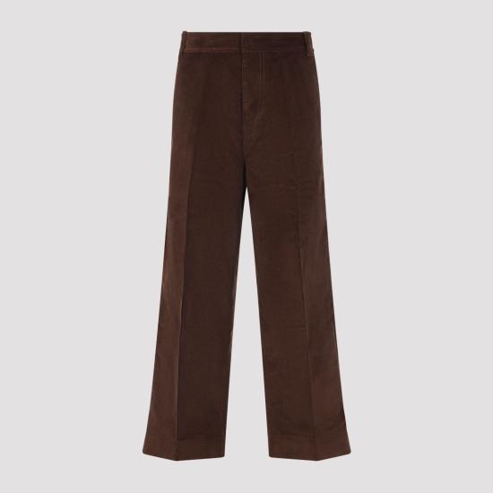 26FW 아미 스트레이트 팬츠 HTR923 CO0089 2221 CHOCOLATE BROWN - AMI
