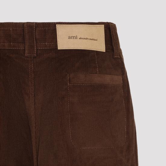 26FW 아미 스트레이트 팬츠 HTR923 CO0089 2221 CHOCOLATE BROWN - AMI