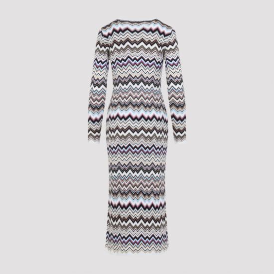 26FW 미소니 롱 원피스 DS26WG28 BK01K0 SMSPL MULTICOLOR - MISSONI