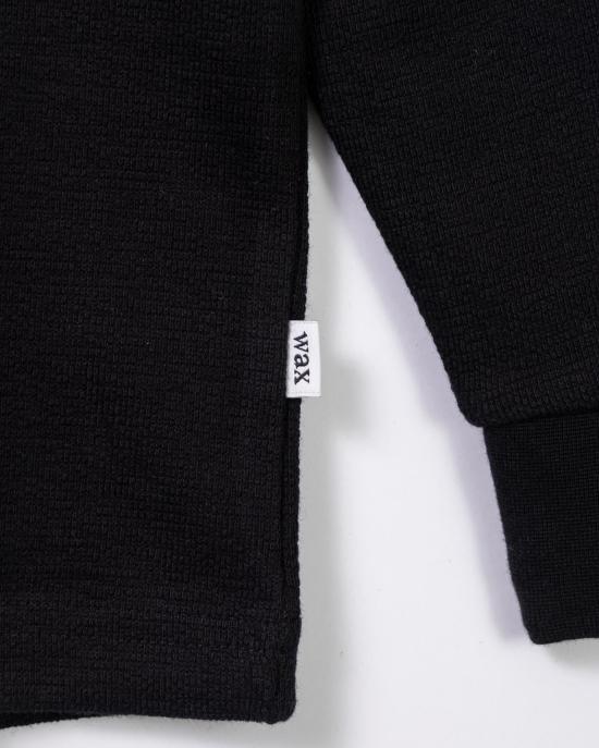  왁스 런던 탑 WI00 TEE HAY APF BLK - WAX LONDON