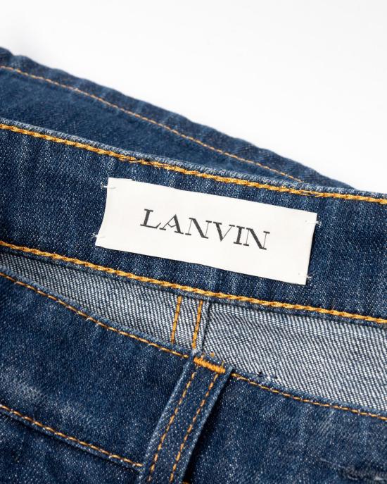 25FW 랑방 데님 스커트 RW ST0321 D089 E25 - LANVIN