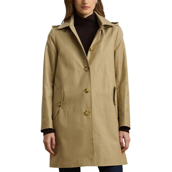 26FW 랄프 로렌 발수 코튼 후디드 코트 297967121002 BIRCH TAN - RALPH LAUREN