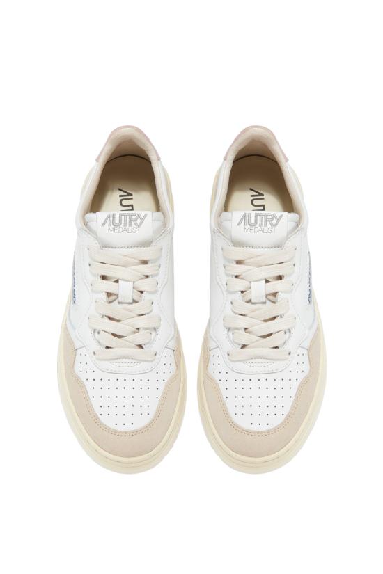 26FW 오트리 메달리스트 로우 레더 스니커즈 AULWLS37 WHT POW - AUTRY