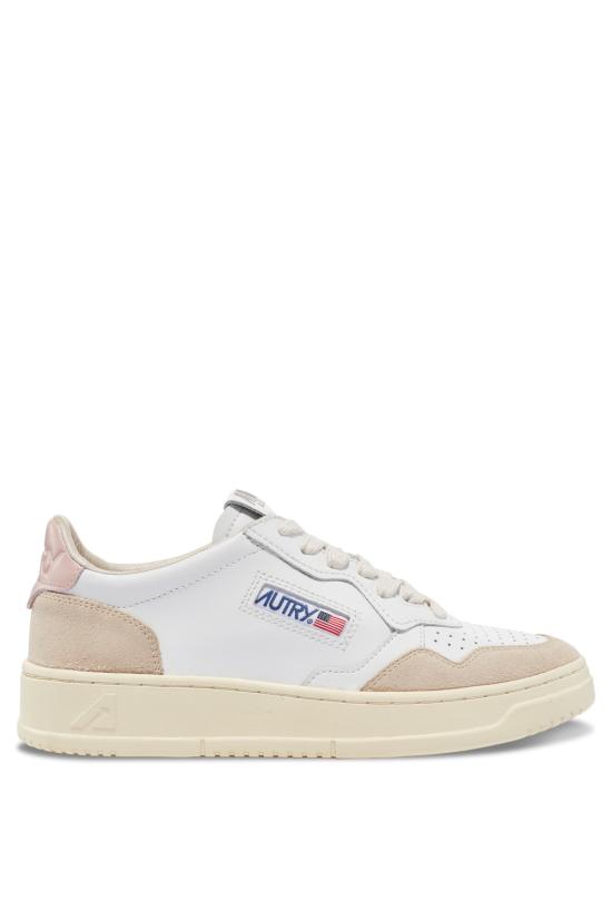 26FW 오트리 메달리스트 로우 레더 스니커즈 AULWLS37 WHT POW