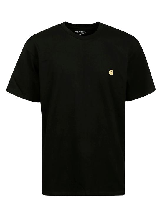 26FW 칼하트 WIP 숏슬리브 체이스 티셔츠 I026391 00FXX BLACK GOLD