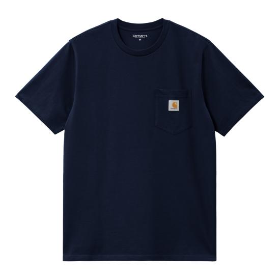 26FW 칼하트 WIP 숏슬리브 포켓 티셔츠 I030434 1CXX DARK NAVY