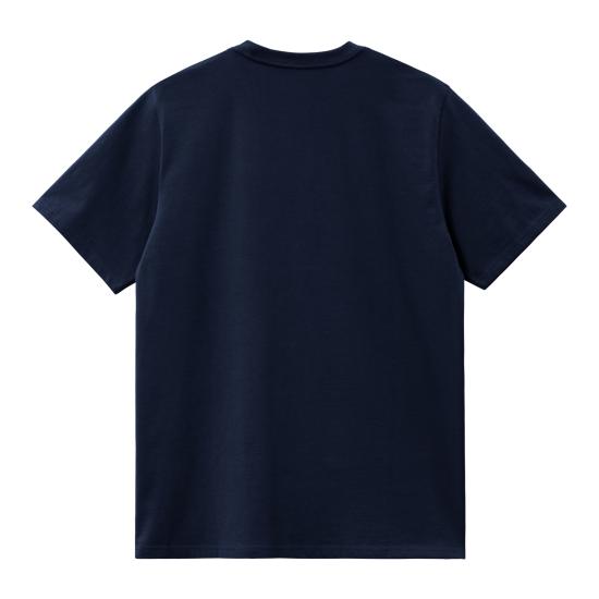 26FW 칼하트 WIP 숏슬리브 포켓 티셔츠 I030434 1CXX DARK NAVY - CARHARTT WIP