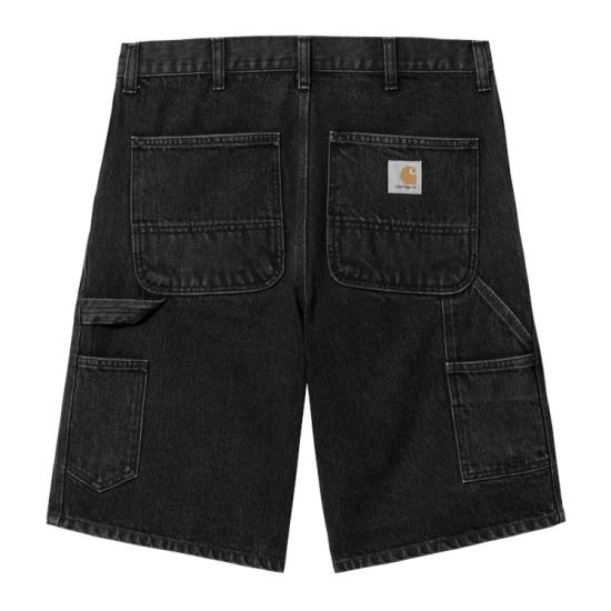 26FW 칼하트 WIP 스미스 데님 싱글 니 쇼츠 I032026 8906 BLACK - CARHARTT WIP