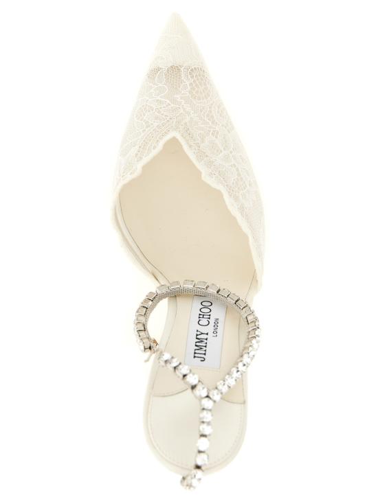 26FW 지미추 힐/펌프스 SAEDA100GQVIVORYCRYSTAL White - JIMMY CHOO