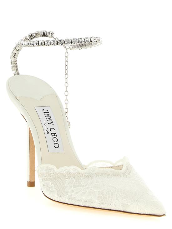 26FW 지미추 힐/펌프스 SAEDA100GQVIVORYCRYSTAL White - JIMMY CHOO