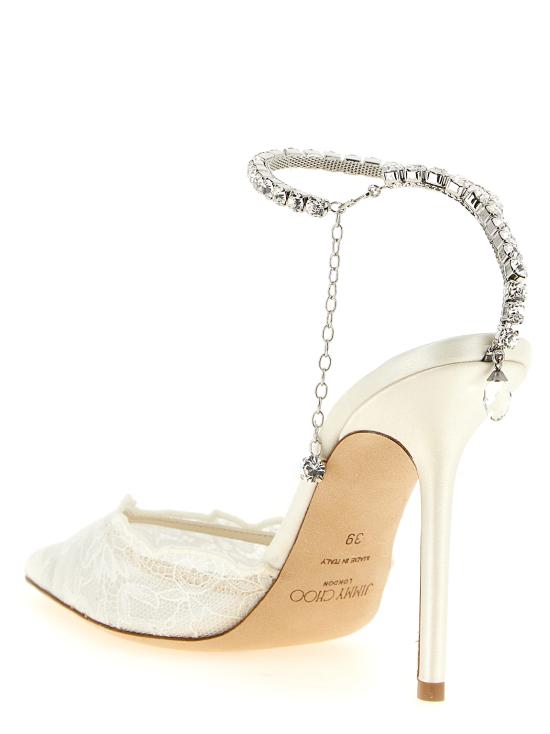 26FW 지미추 힐/펌프스 SAEDA100GQVIVORYCRYSTAL White - JIMMY CHOO