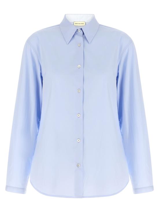 26FW 드리스 반 노튼 셔츠 2620107414445514 Light Blue - DRIES VAN NOTEN