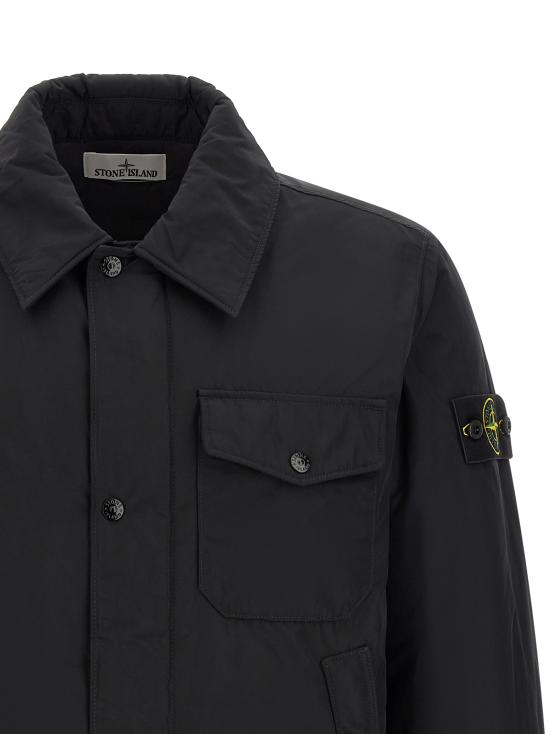 26FW 스톤 아일랜드 마이크로 랩스 다운 코치 자켓 L2S154100022S0A26V0029 Black - STONE ISLAND