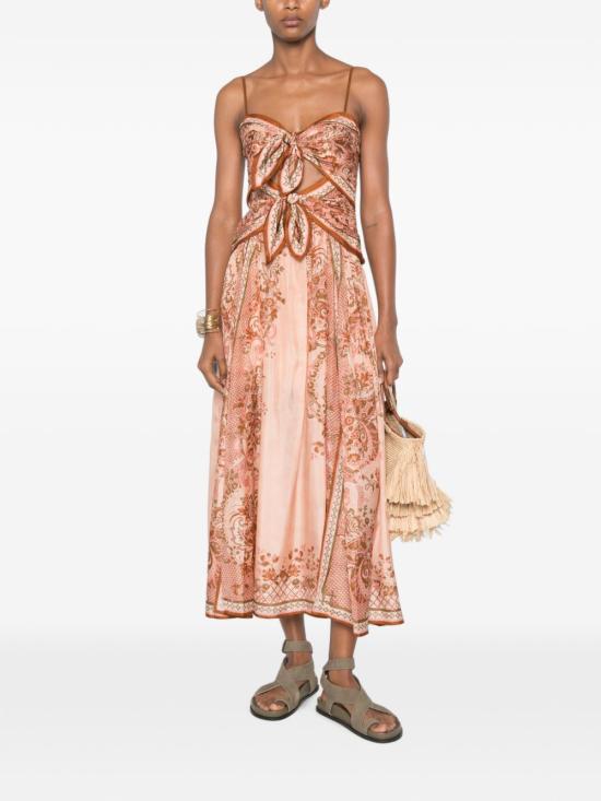 26FW 짐머만 롱 원피스 8062DS S261PPSFL PINK - ZIMMERMANN