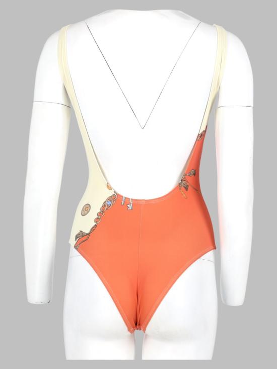 26FW 베르사체 비치웨어 1026189 1A187655O360 ORANGE - VERSACE