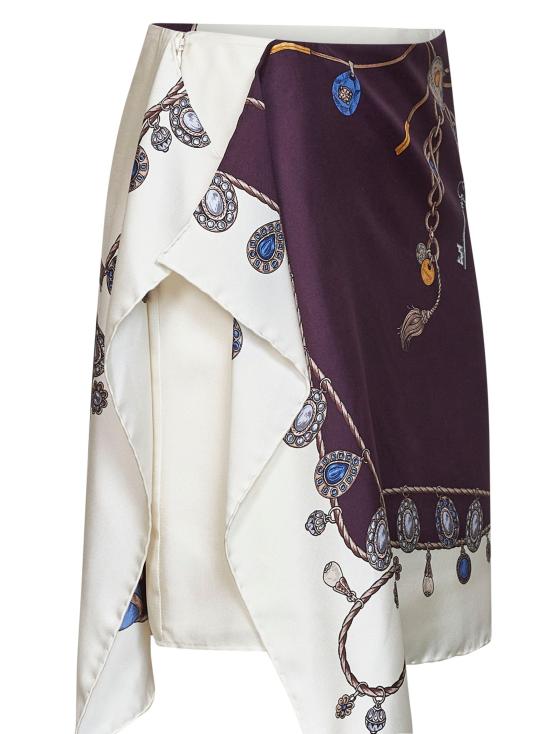 26FW 베르사체 스커트 1025820 1A186365R880 PURPLE - VERSACE